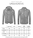 URBANCREWS Mens Hipster Hip Hop Button Down Long Sleeve Hooded Denim Jacket