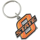 Oklahoma State Cowboys Silver Pewter Keychain