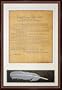 Presidents' Day Sale 50%. The Bill of Rights. High Quality Replica of Historical document. Genuine Parchment & Quill. Framed and Matted