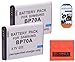 Pack Of 2 BP-70A Batteries for Samsung DV150F ES65 ES70 ES80 MV800 PL120 PL170 PL20 PL200 PL80 SL50 SL600 SL605 SL630 ST100 ST150F ST65 ST700 ST80 ST90 ST95 TL105 TL110 TL205 WB30F Digital Camera + More!!