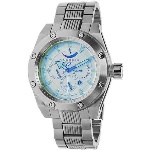 Android Men's Powerjet Automatic AD554BY Silver Stainless-Steel Automatic Watch with Blue Dial