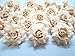 (100) Silk Cream Roses Flower Head - 1.75