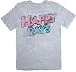 Happy Days Distressed Vintage TV Logo Gray T-shirt Tee