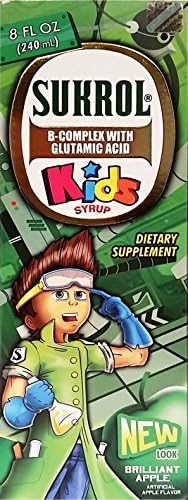 Sukrol Apple Syrup Dietary Supplement 8.11 oz fl - Suplemento Multivitaminico sabor a Manzana (Pack of 12)