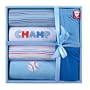 Luvable Friends 6-Piece Layette Set, Blue 0-6 Months