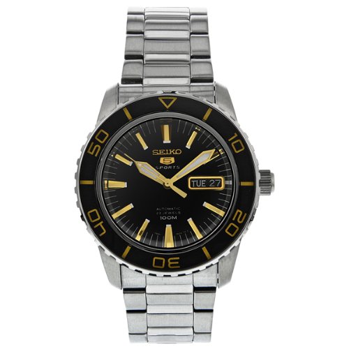 Seiko Men s SNZH57 Seiko 5 Automatic Black Dial Stainless Steel Watch