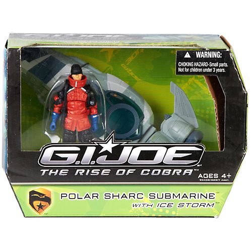  G.I. Joe The Rise of Cobra Alpha Vehicle Polar Sharc Submarine with Icestorm Action Figure