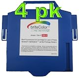 4pk BriteColor brand 765-3 compatible with Pitney Bowes DM200i, DM300i, DM400i, 1P00.