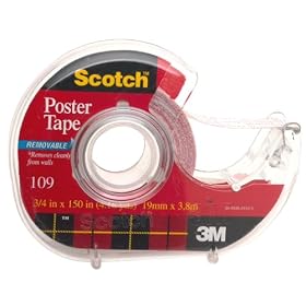 Click here to buy 3M 109 Wallsaver Removable Mounting Tape by 3M.
