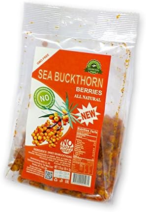Sea Buckthorn Berries, Dried, All Natural