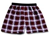 Maroon White flannel cotton boxers boxer shorts available in 8 sizes