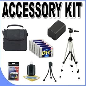 BP511 Lithium Ion Replacement Battery w Carrying Case, 60 Full Size Tripod BigVALUEInc... by Unknown