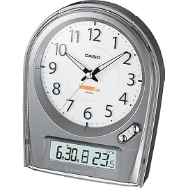 CASIO wave ceptor 電波クロック TTM-150J8JF アナログタイプ (福島・九州両局対応) 温度・カレンダー表示