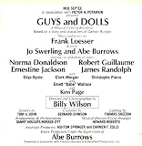 Guys and Dolls - Original Cast