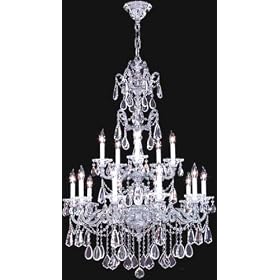 LAMPS BEAUTIFUL Valencia Fifteen Light Crystal Chandelier by James R. Moder--Excellent...