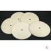 5 piece 10" 20 Ply White Spiral Stiched Buffing Wh