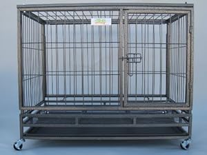 Go Pet Club Heavy Duty Metal Cage, 43-Inch by 30 by 38-Inch Go Pet Club Heavy Duty Metal Cage, 43-Inch by 30 by 38-Inch