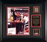 Dale Jarrett 1996 Brickyard 400 Framed 8x10 Photograph with Brick & Track