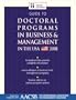 Guide to Doctoral Programs in Business & Management in the USA - 2001 Edition