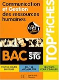 Communication et Gestion des ressources humaines Tle STG