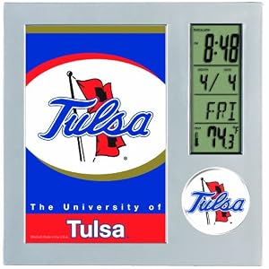 NCAA Tulsa Golden Hurricane Digital Desk Clock
