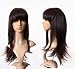 Cosplayland C019 - 70cm dark brown layered flip out linie Pony straight Wig