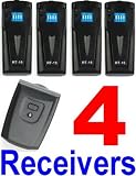 Wireless Studio Flash Trigger with Four 16-Channel Receivers for Any Strobe Flash