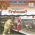 What Happens at a Firehouse? (Where People Work) book cover