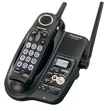 Remanufactured Panasonic KX-TG2322B 2.4 GHz DSS Big-Button Cordless Phone with Digital Answering System (Black)