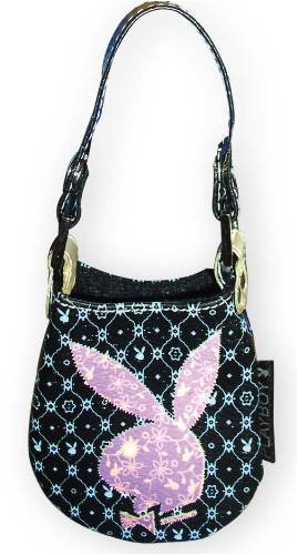 Playboy Handytasche Schwaz mit rosa Bunny