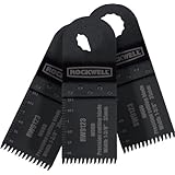 Rockwell RW9123.3 Sonicrafter 1-3/8-Inch Precision End Cut Blade, 3-Piece