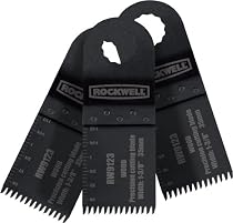 Rockwell RW9123.3 Sonicrafter 1-3/8-Inch Precision End Cut Blade, 3-Piece
