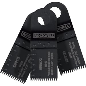Rockwell RW9123.3 Sonicrafter 1-3/8-Inch Precision End Cut Blade, 3-Piece