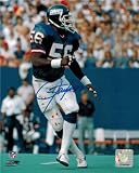 Lawrence Taylor Autographed/Hand Signed Giants Bloody Pants Action 8x10 Photo