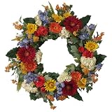 22 Sunflower, Daisy & Iris Front Door Wreath