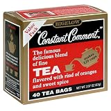 Bigelow Constant Comment Tea, 40-Count Boxes (Pack of 6)