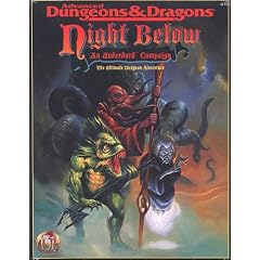 Night Below: An Underdark Campaign (AD&D Fantasy Roleplaying, 1125) by Carl Sargent