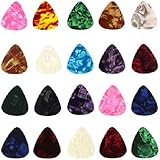 Bestpriceam&reg; 20 Pcs 0.46mm Stylish Colorful Celluloid Guitar Picks Plectrums for Guitar Bass