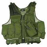 Tactical Crossdraw Vest w/Pistol Belt--OD GREEN (Olive Drab)