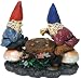 Echo Valley 4185 Checkers Solar Gnome In Full Color,  10 Inches Long and 9.5 Inches Tall