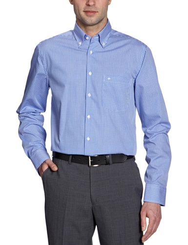 Seidensticker Herren Hemd/ Business 2572, Gr. 38 CM (S), Mehrfarbig (19 Karo blau wei&szlig;) Preisvergleich