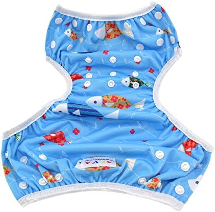 JinoBaby Infant Adjustable Snaps Baby Swim Diaper for Weight 10-30lbs (Style 2)