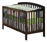 Atlantic Furniture Eco-Friendly Richmond Convertible Crib, Antique Walnut