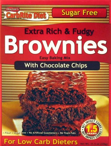 Doctor's Carbrite Diet - Chocolate Chip Brownie Mix, Sugar Free 11 Oz