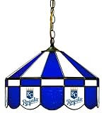Imperial Kansas City Royals Licensed 16-Inch Diameter Stained Glass Pub Light