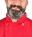 Red Lightweight Short Sleeve Chef Coat