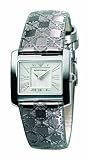 Emporio Armani Ladies Charcoal Leather Strap Watch