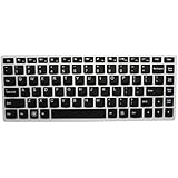 Semi-Black Ultra Thin Silicone Keyboard Protector Cover Skin for Lenovo IdeaPad U300 U300s U310 U400 U410 U430 U430p Z400 P400 S300 S400 S405 YOGA 13-IFI, Yoga 2 13", Yoga 3 14", Yoga 700 14", Yoga 900 13.3" 2-in-1 Touch-Screen Laptop - US Layout Compatible Models Listed in Product Description