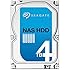 Seagate 4TB NAS HDD SATA 6Gb/s NCQ 64MB Cache 3.5-Inch Internal Bare Drive (ST4000VN000)