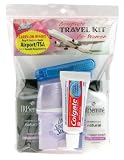 Handy Solutions Travel Kit Women's TSA Approved,  (Pack of 2)